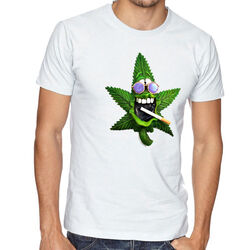 Cannabis, MARIHUANA, Hanf Smokin Jahman Tee Weiße T-Shirt -069