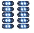 10x 24V Weiss Begrenzungsleuchte 2 LED Umrissleuchte E-Prüf Positionsleuchte