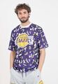 NEW ERA T-shirt Uomo  MANICA CORTA T-shirt da uomo Oversize LA Lakers NBA Team A