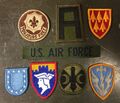 8 US Army Mixed Airforce Konvolut  ASSORTED Uniform PATCHES Aufnäher patch