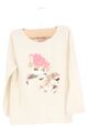 HAPPY GIRLS Langarmshirt Kinder Gr. 98 Beige Pailletten