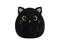 Cushion Moch Katze vertikal Plüsch schwarz Deko Kissen Plush Cat Merch Fan black