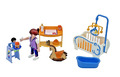 Playmobil Babyzimmer Kinderzimmer Kinderbett Spielbogen Schaukelpferd Hochstuhl