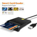 Chipkartenleser SIM Kartenleser Personalausweis Lesegerät USB Smart Card Reader