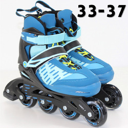 Kinder Inline Skates verstellbar Größe 33 37  Softboot Skater Rollschuhe Inliner