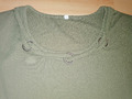 Damen Sommer Bluse/T-Shirt Kurzarm, grün/khaki, Gr. 44/46