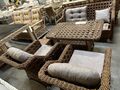 Gartenmöbel Set Amsterdam Rattan Outlet 6 teilig Bequem Hingucker Vormontiert