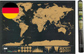 Weltkarte Rubbeln,  Rubbel Landkarte, Scratch Map World, 42.5 X 30Cm, Für Reisel