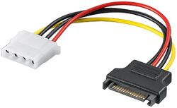 Stromadapter SATA Stecker auf Molex 4pol Buchse   #o542