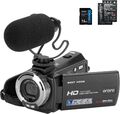 Videokamera 1080P Camcorder mit Mini-Mikrofon, digitale Videokamera
