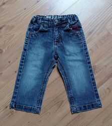 BOYS PLANET by LINDEX Jeans Hose Gr.86 blau+Waschung  5-Pocket verstellbar Baumw