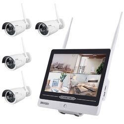 Videoüberwachung WLAN Komplettset NVR mit LCD Monitor und 2 / 4 3MP KamerasFACHHANDEL. TELEFONISCHER SUPPORT UND BERATUNG