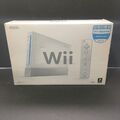 Nintendo Wii weißes Konsolenpaket verpackt mit Einsätzen *keine Spiele* GameCube Compat