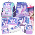 Einhorn Unicorn PFERD Pegasus 10er Set SCHULRANZEN Ranzen TORNISTER Schultüte 85