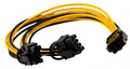 6-PIN PCI-Express PCIe zu 2x 6+2 PIN / 8 PIN PCI-E Splitter Adapter Kabel Mining
