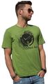 Cooles BLACK ANTZZ T-Shirt SCRIBBLE in Oliv mit Aufdruck und Emblem, V-Neck oder