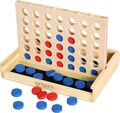 TOWO Holz 4 in Einer Reihe Spiel-klassisches Strategie-Spiel Kinder vier Gewinnt