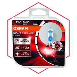 Osram Glühlampe Fernscheinwerfer 8x 2-er Set H7 Night Breaker Laser +150% 