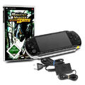 PSP KONSOLE 1004 SCHWARZ #10A +orig Ladekabel+Spiel MONSTER HUNTER FREEDOM UNITE