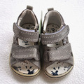 Baby Sandalen von Primigi Leder - Gr. 18 - NEU - grau - Schuhe Sommer Anti Shock