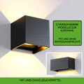 Wandlampe Cube Würfel G9 LED Leuchte Lampe Up Down für außen/innen wasserdicht