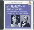 SONGS & WALTZES FROM VIENNA Lotte Lehmann Bruno Walter CD 1991 Sony TOP