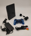 Sony Playstation 2 Slim Konsole SCPH-70004 - PS2 Schwarz Blauer Original Control
