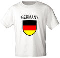  Kinder T-Shirt weiss  80 -152 Fußball Deutschland GERMANY 73040