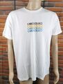 Carlo Colucci T-Shirt Größe L Herren Weiß Brust Print Logo