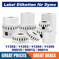 Label Etiketten für Dymo 99012 99014 11354 Labelwriter 400 450 Turbo 320 400 Duo