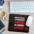 What Do You Call A Happy Person Ruhestand Ruhestand Maus Matte Pad Geschenk 24 cm x 19 cm