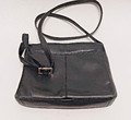 Damen Handtasche Tasche Schultertasche von MAESTRO Leder schwarz