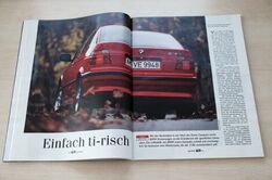 Auto Motor Sport 17688) BMW 318ti compact E36 mit 140PS im TEST auf 5 Seiten