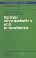 Geisteswissenschaften und Innovationen Physica-Verlag Heidelberg Buch