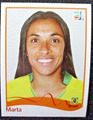 Panini Frauen WM 2011 Sticker, Marta, Brasilien, Nr. 272