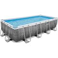Bestway Power Steel Frame Pool-Set, rechteckig, inkl. Filterpumpe 549x274x122cm