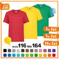 3er, 5er, 10er Pack Fruit of the Loom T-Shirt Kinder Valueweight T Kids Shirt