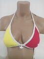 Adidas Bikini Oberteil Triangel Padded Bra gelb pink swimmwear Gr. 32-42  Z34944