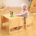 FUNLIO Montessori Tisch und Stuhl Set für Kinder von 1–3 Jahren Höhenverstellbar