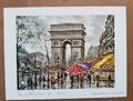 Kunstdruck Paris Champs Elysees Arc De Triomphe