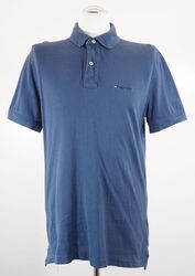Tommy Hilfiger 40's Two Ply Cotton Herren Poloshirt Polo L blau dunkelblau A612