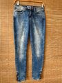 Damen Blue Jeans ONLY Gr. 26 mit seitlichen Reißverschlüssen