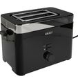 Graef Toaster TO 62 33,4 x 20,5 x 22,5 cm schwarz/ silberfarben, 1000 Watt