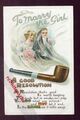Comic-Auflösung in Rauch Heirate das Mädchen (vor 1914)