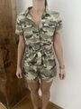 H&M Jump Suit Overall Kurz Camouflage Gr. 36 