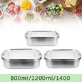800-1400ml Brotdose Vesperbox Lunchbox Edelstahl BPA frei edelstahl dose