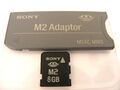 8GB Memory Stick Micro M2 Card ( 8 GB MS Micro M2 ) + Adapter SONY gebraucht