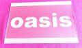 Glasbild mit Bandname OASIS für Fans