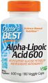 Doctors Best Alpha Liponsäure 600 unterstützt den Glukosestoffwechsel 600 mg | 180 Kappen