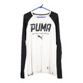 Puma Langarm T-Shirt - groß weiße Baumwolle